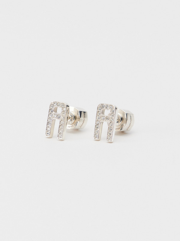 PAVE A STUD EARRINGS