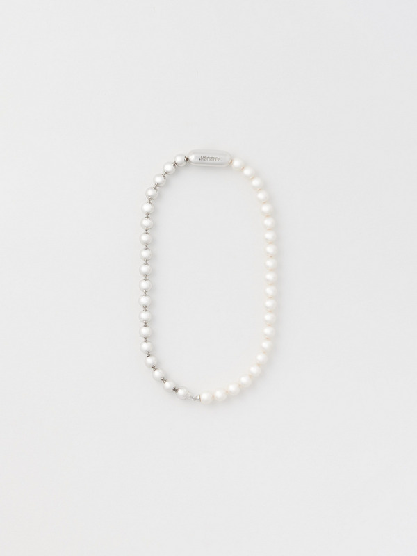 PEARL BALL CHAIN MIX CHOKER L