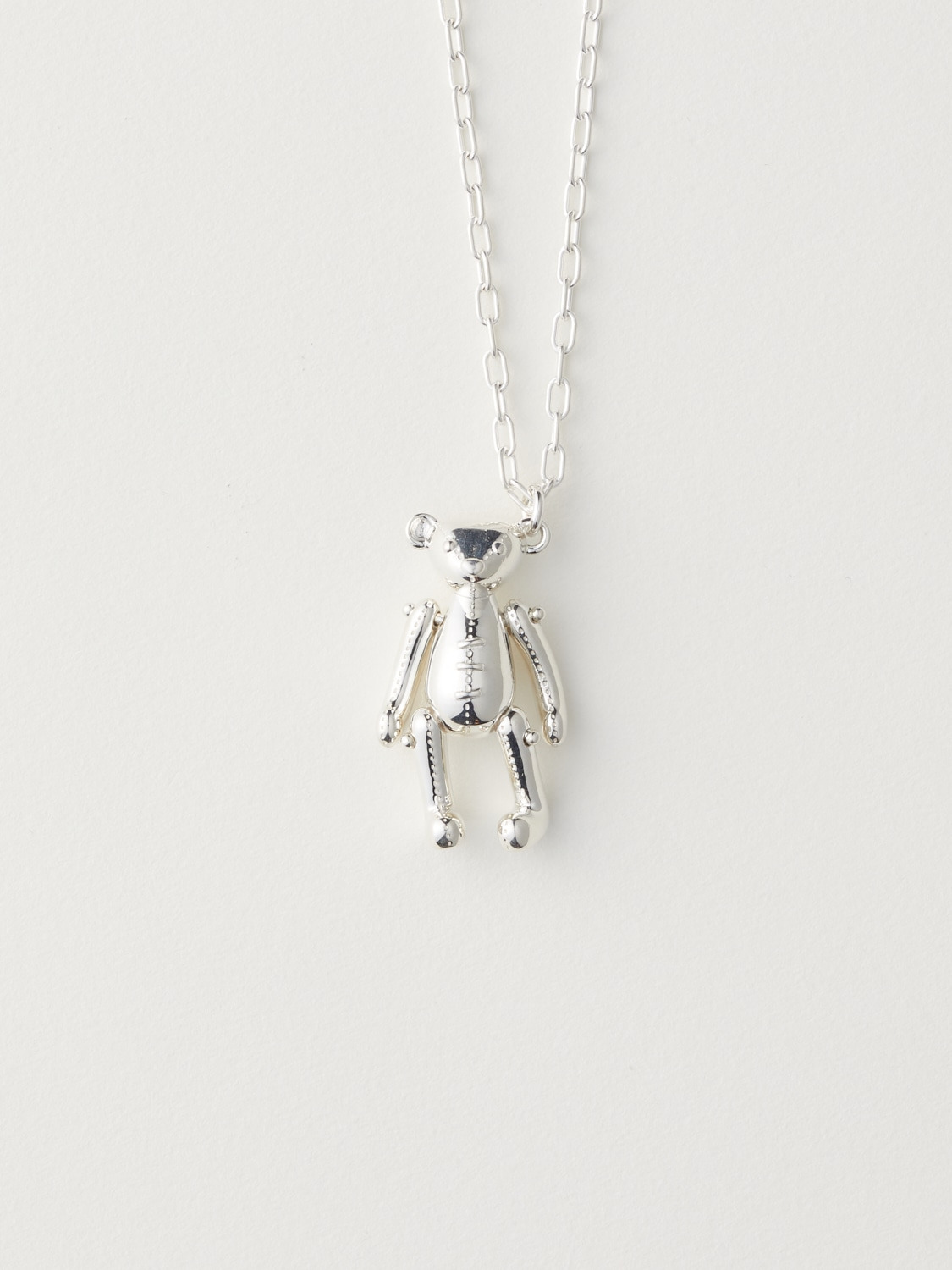 TEDDY BEAR CHARM NECKLACE 詳細画像 Silver 1