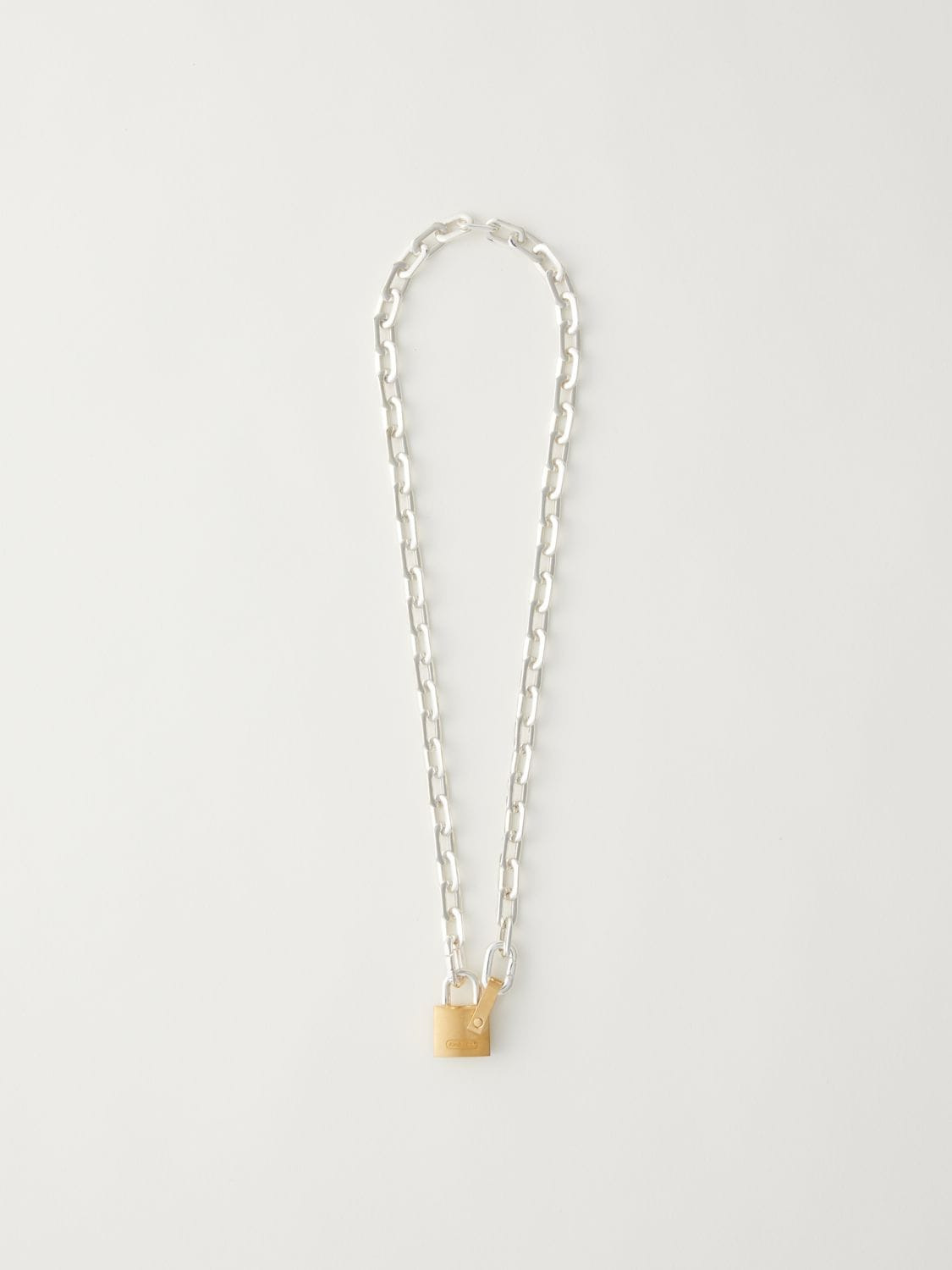 SMALL PADLOCK CHAIN NECKLACE 詳細画像 Silver 1