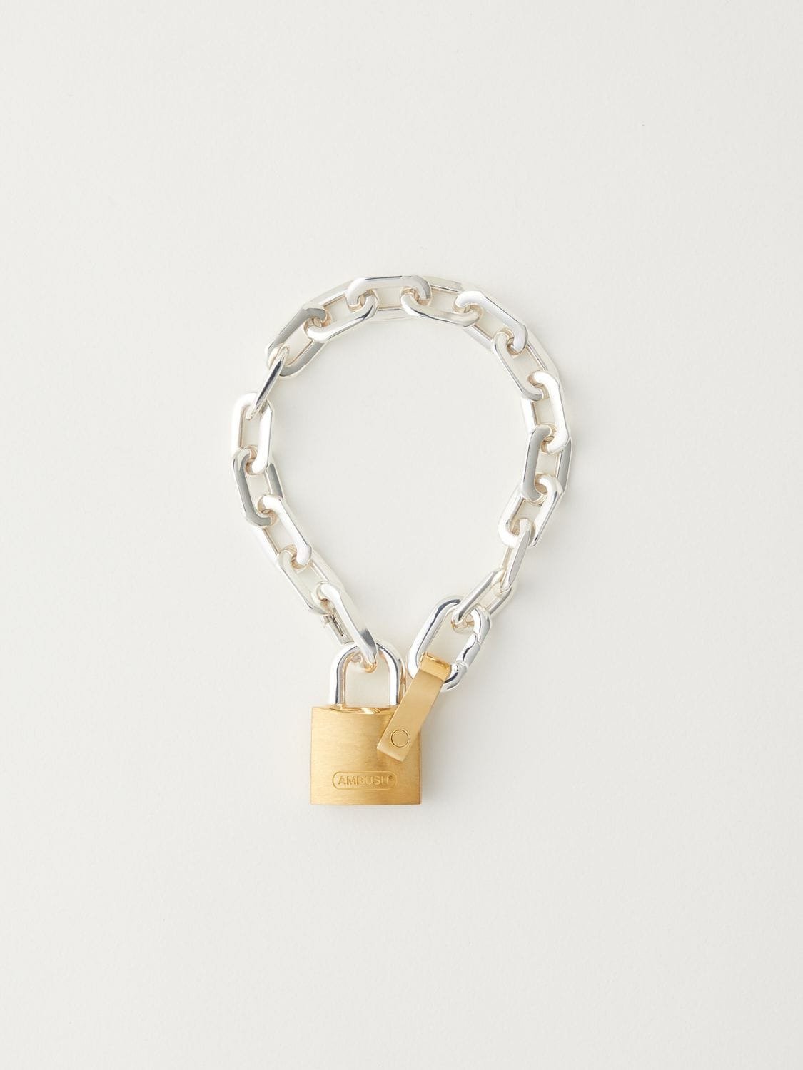 SMALL PADLOCK CHAIN BRACELET 詳細画像 Silver 1