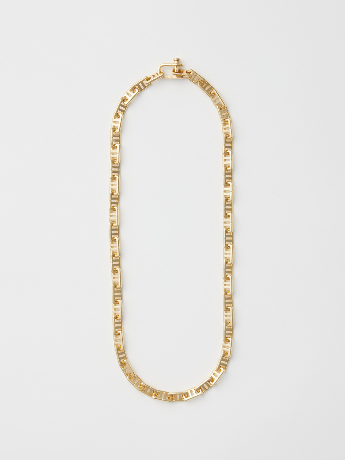 SMALL MONOGRAM CHAIN NECKLACE 詳細画像 Gold 1