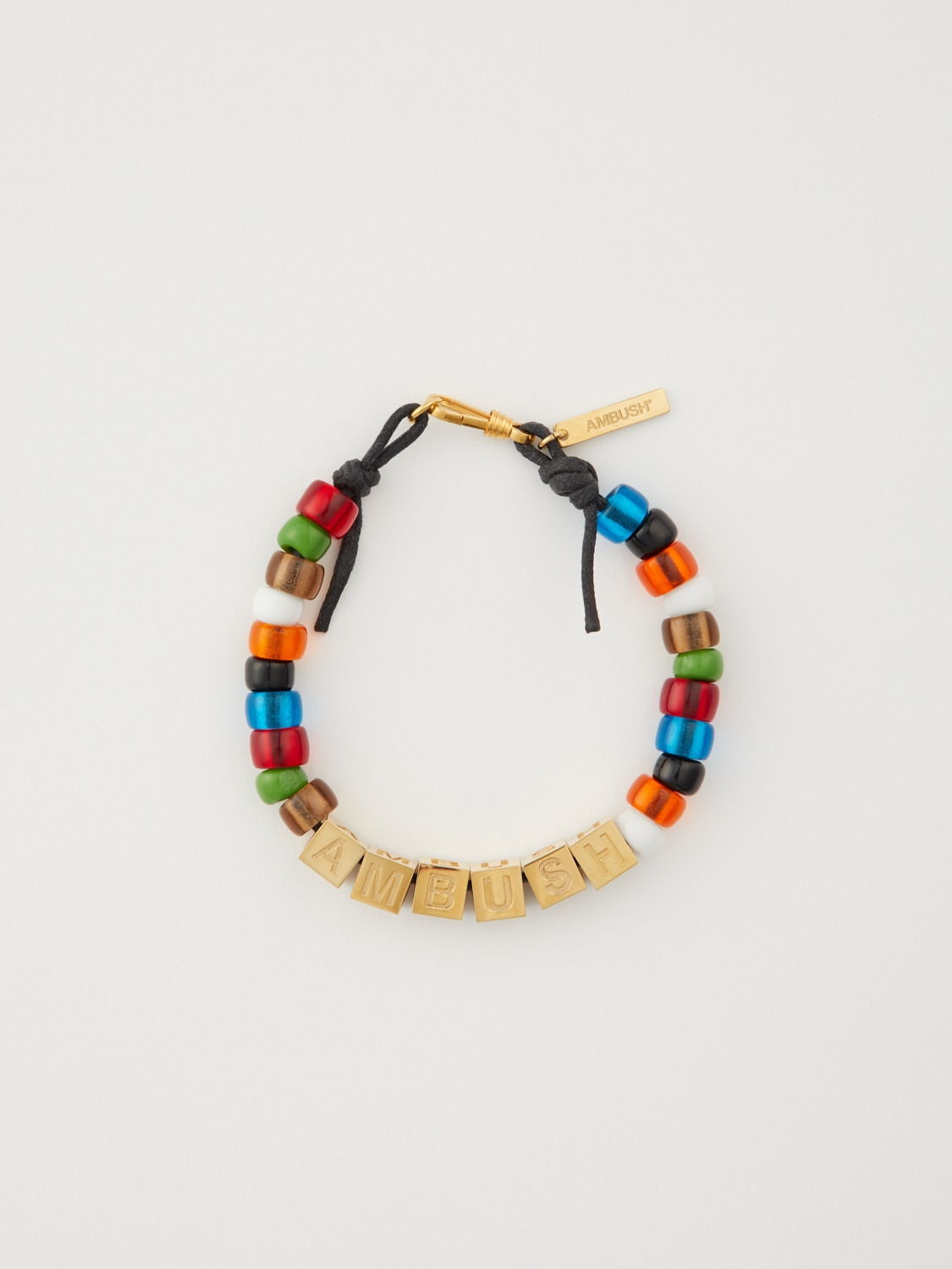 LETTER-BLOCK & BEADS BRACELET 詳細画像 Gold 1
