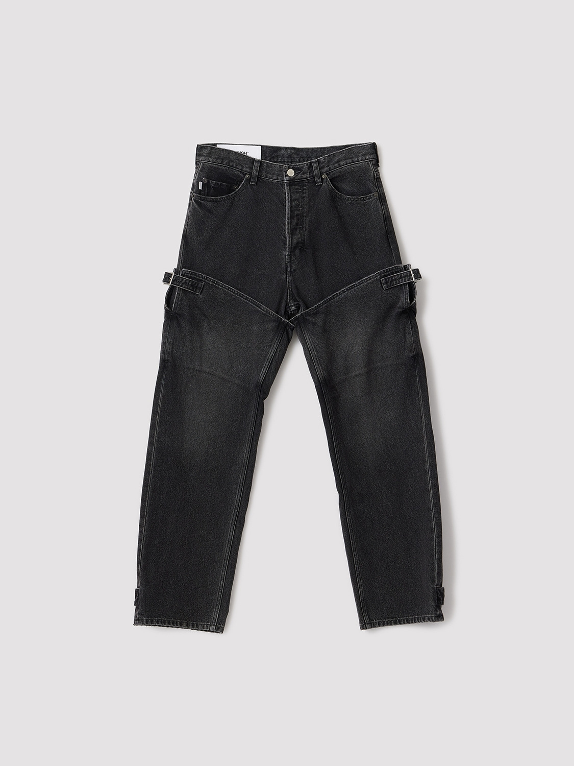 LADIES BOOTS DETAIL DENIM PANTS 詳細画像 Black 1