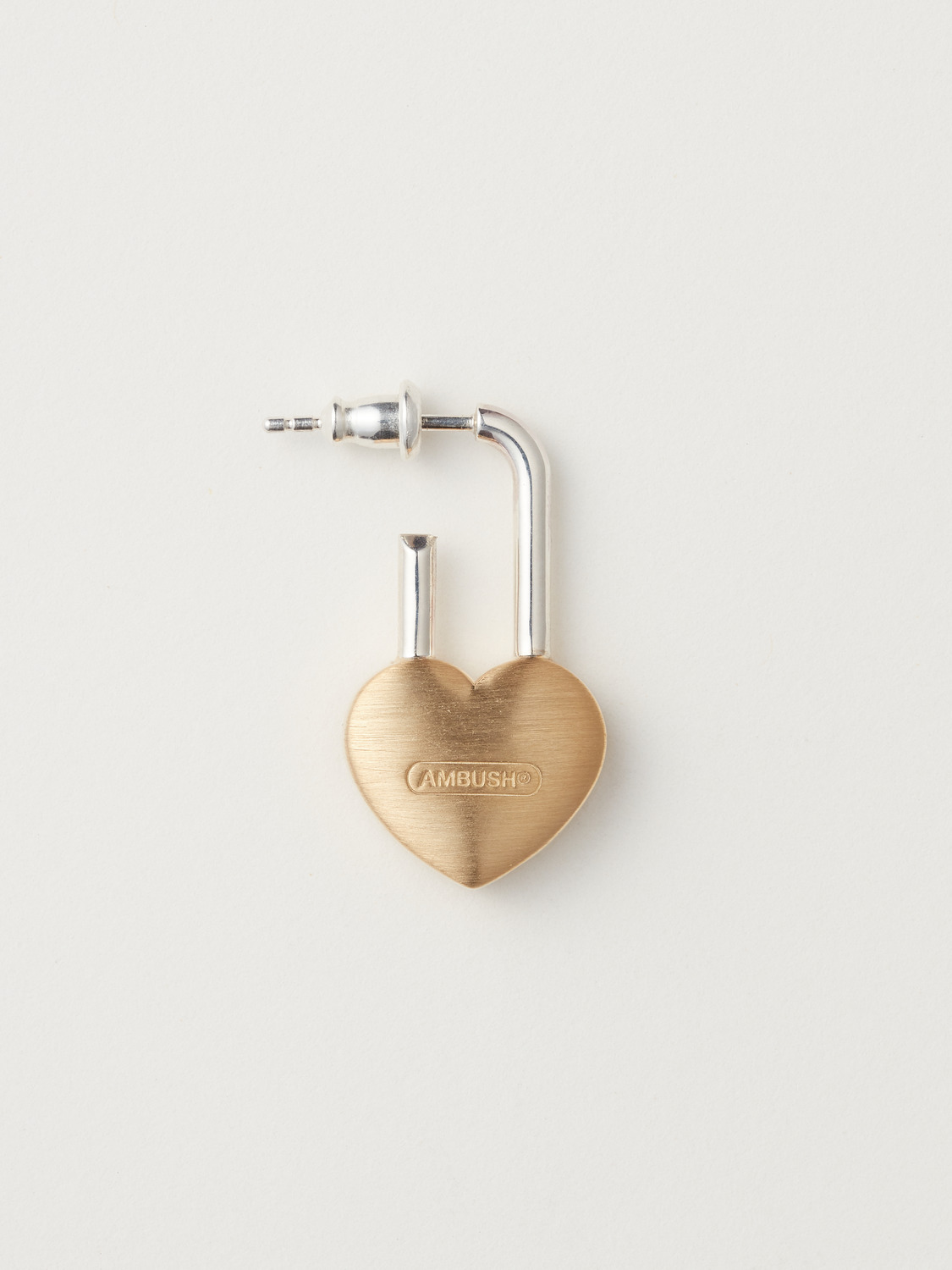 SMALL HEART PADLOCK EARRINGS 詳細画像 Gold 1