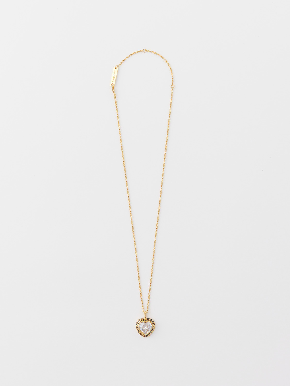 HEART CLASS RING CHARM NECKLACE 詳細画像 Gold 2