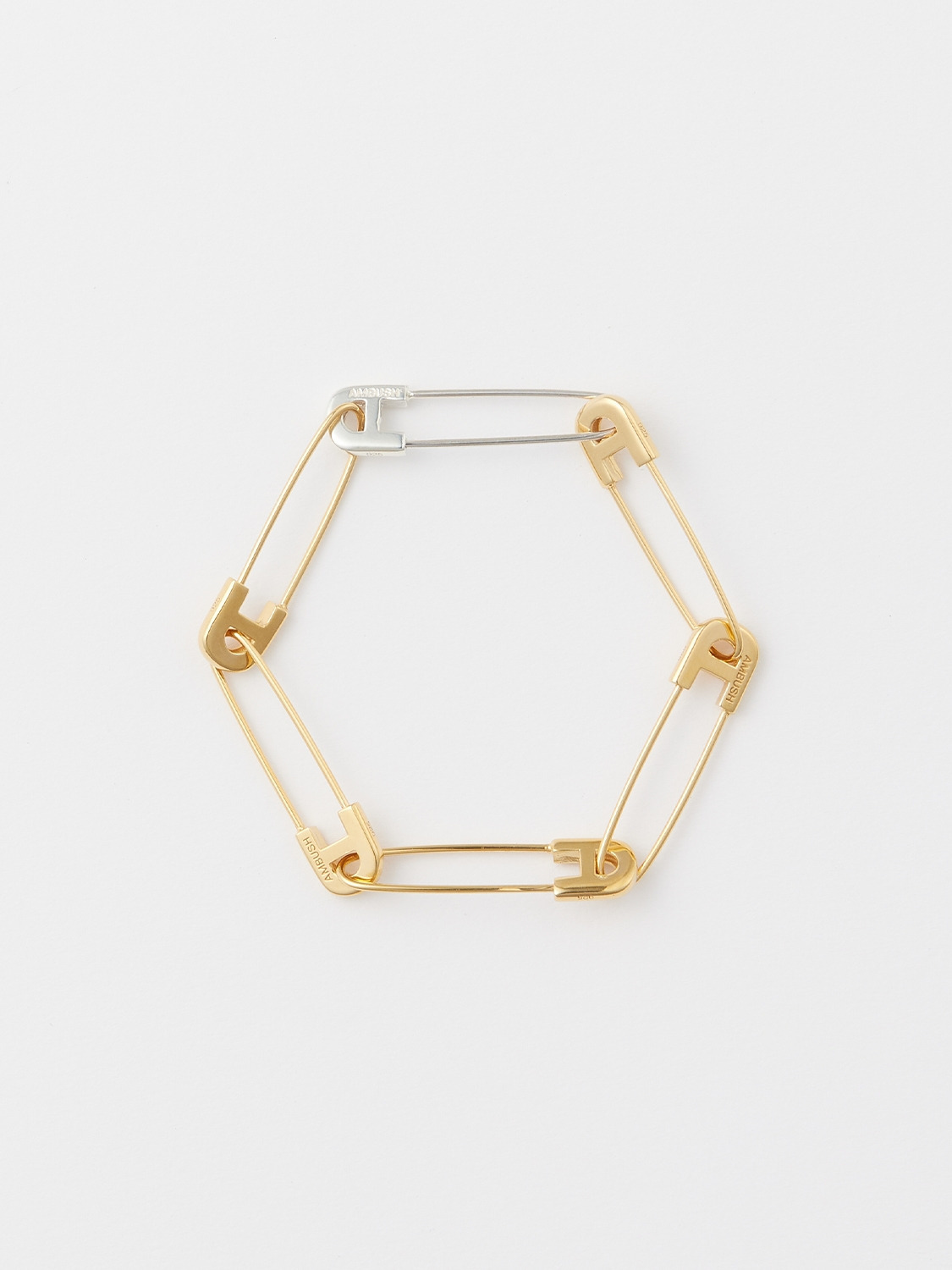 SMALL SAFETY PIN BRACELET 詳細画像 Gold 1