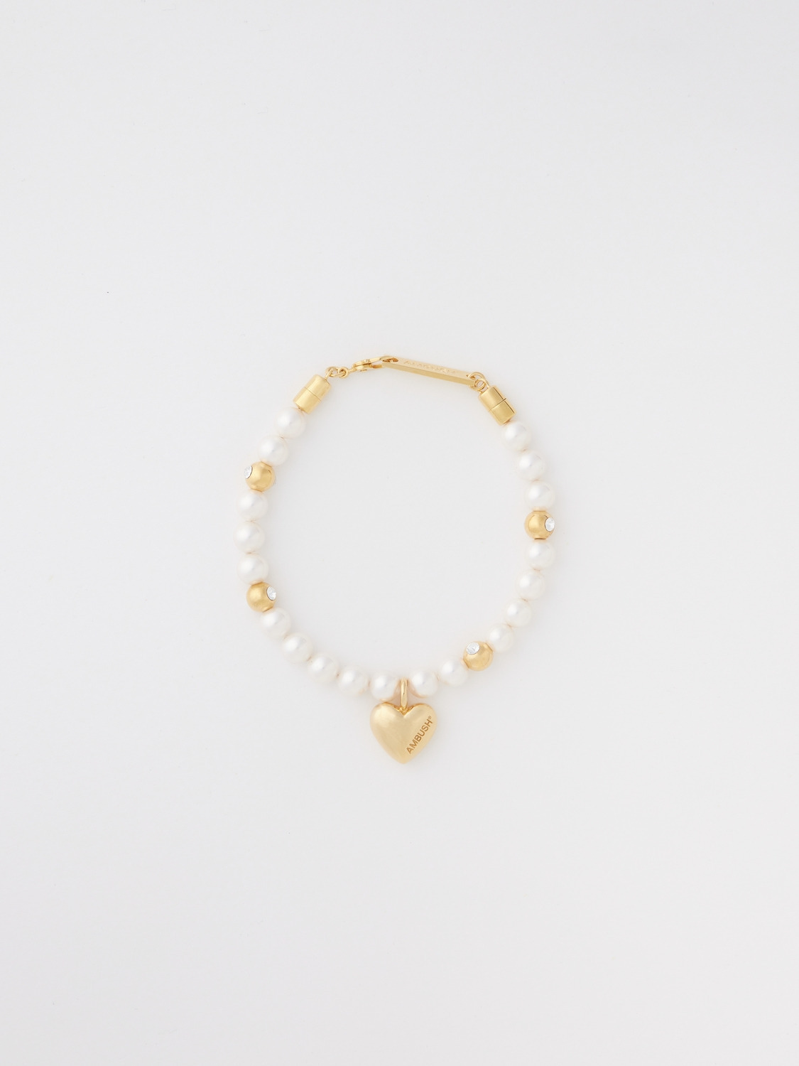 HEART CHARM PEARL BRACELET 詳細画像 Gold 1