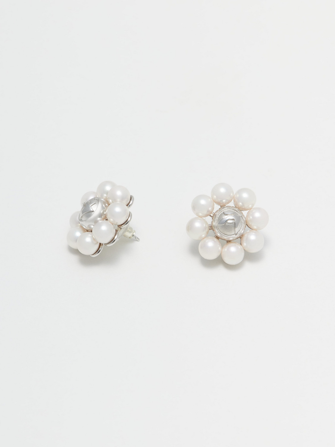 PEARL FLOWER STUD PIERCE 詳細画像 Silver 1