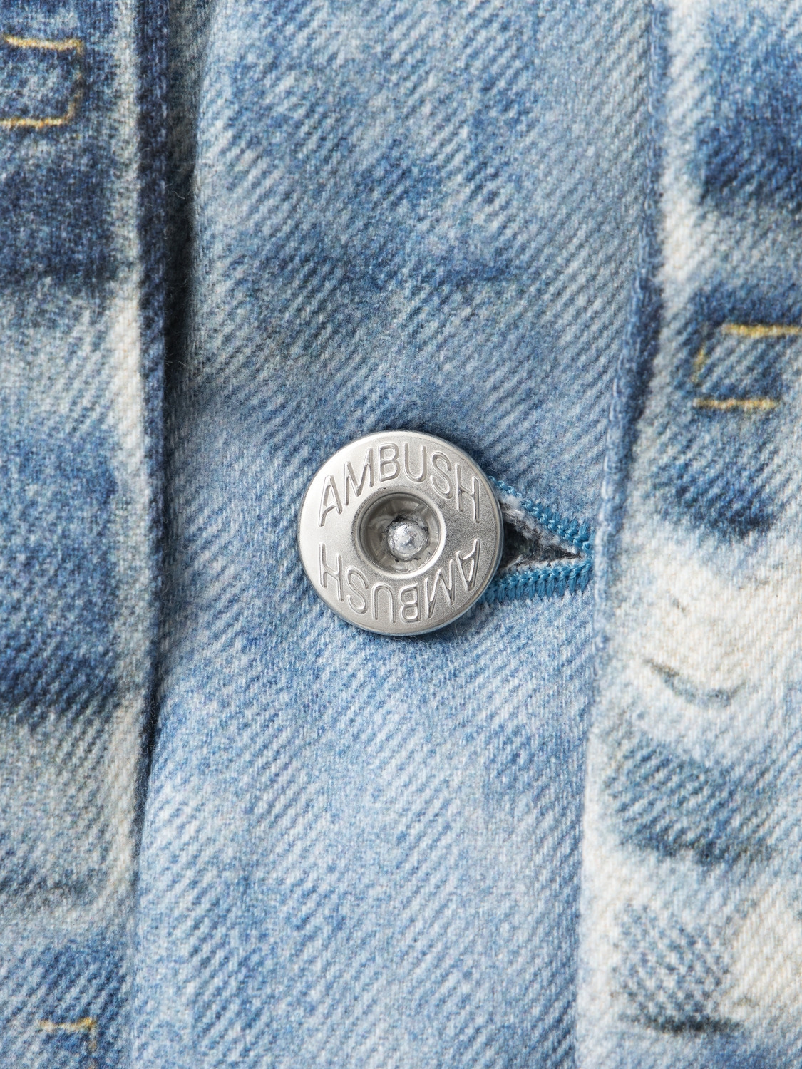 CROPPED DIGITAL PRINT DENIM PUFFER JACKET 詳細画像 L.Blue 4