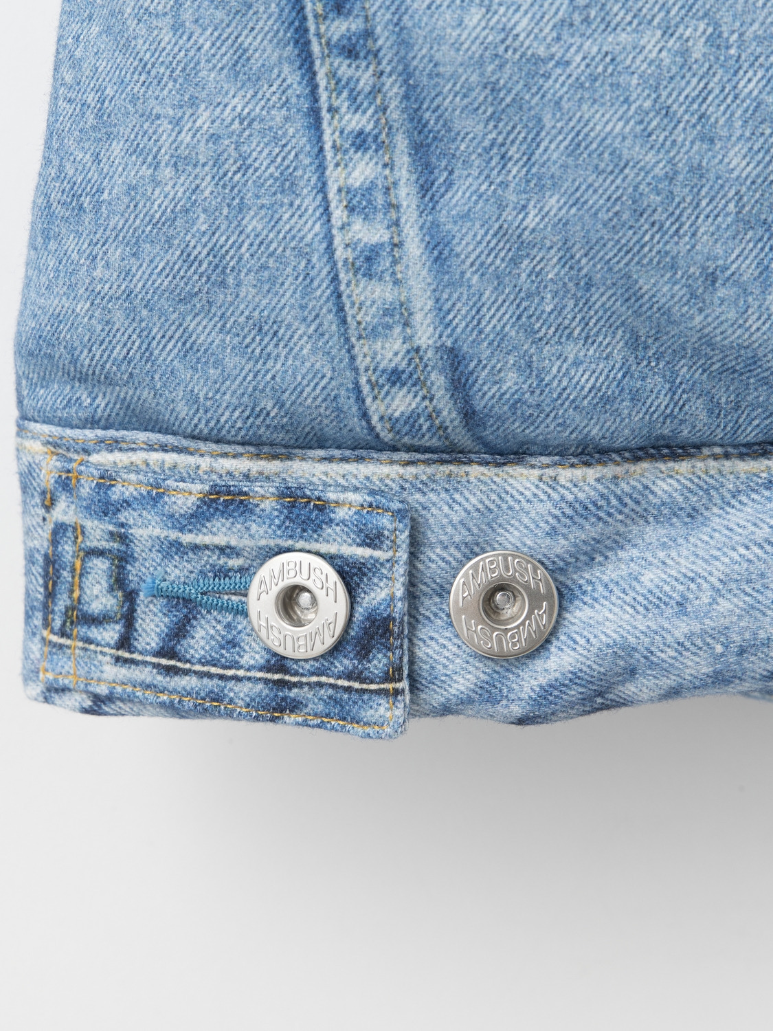 CROPPED DIGITAL PRINT DENIM PUFFER JACKET 詳細画像 L.Blue 5