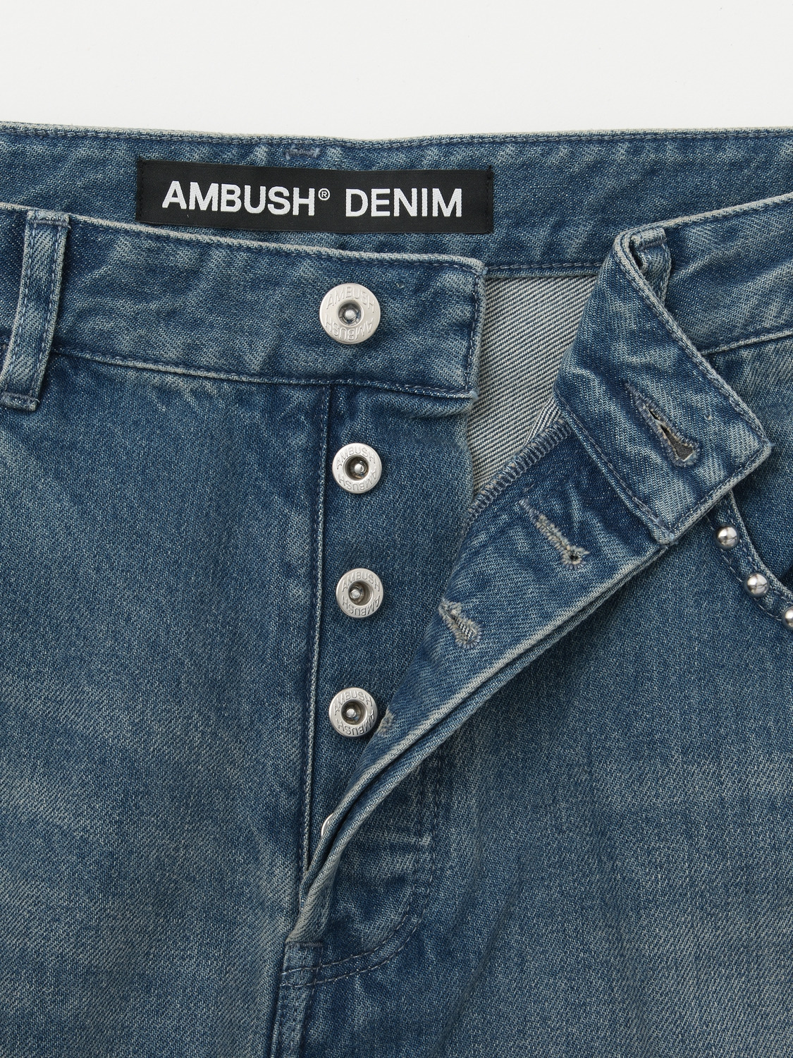 STUDS DENIM BAGGY PANTS 詳細画像 L.Blue 4