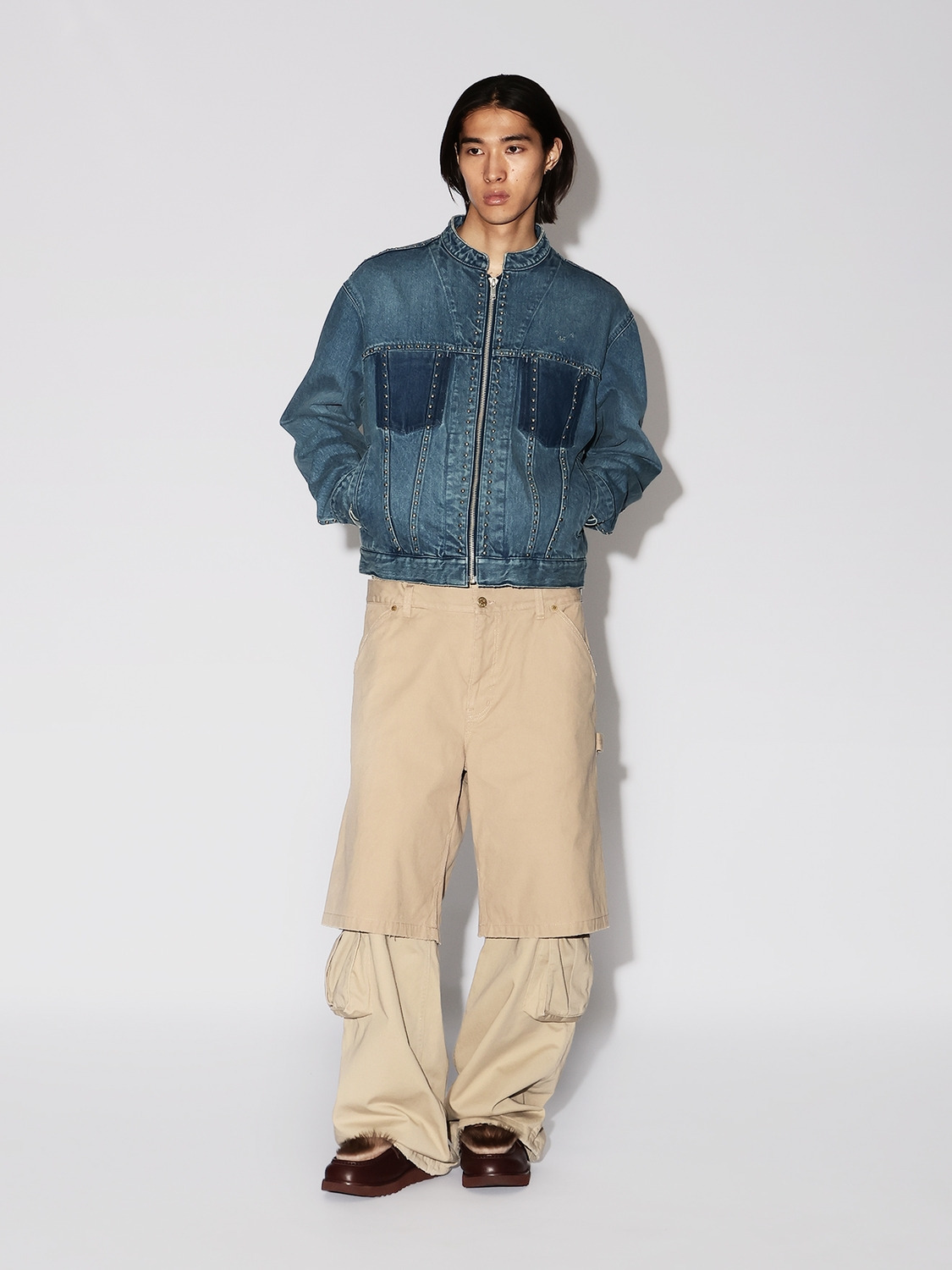 STUDS DENIM ZIP UP JACKET 詳細画像 L.Blue 10