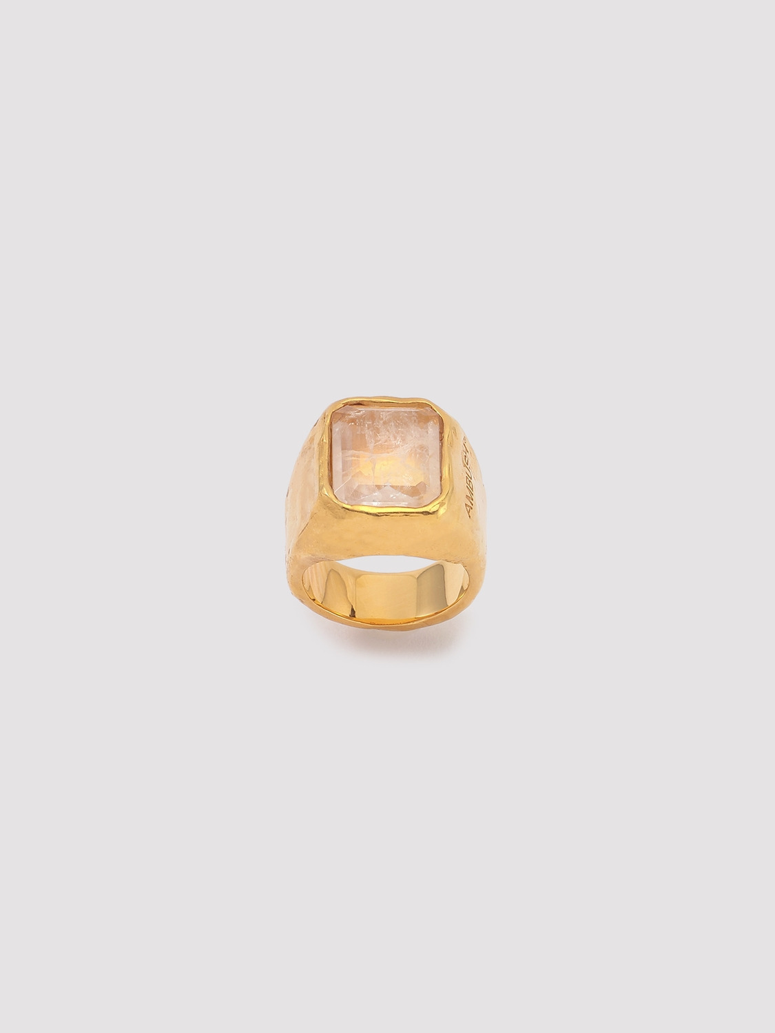 SQUARE CUT STONE RING 詳細画像 Clear 2