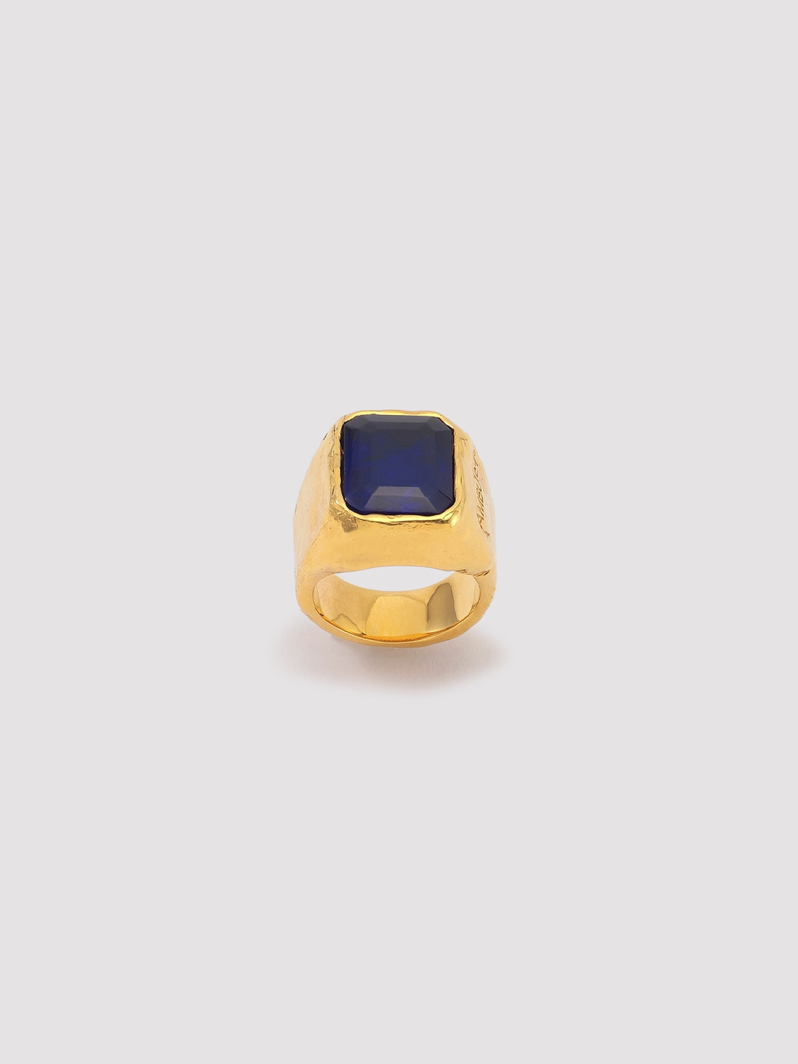 SQUARE CUT STONE RING 詳細画像 Blue 2
