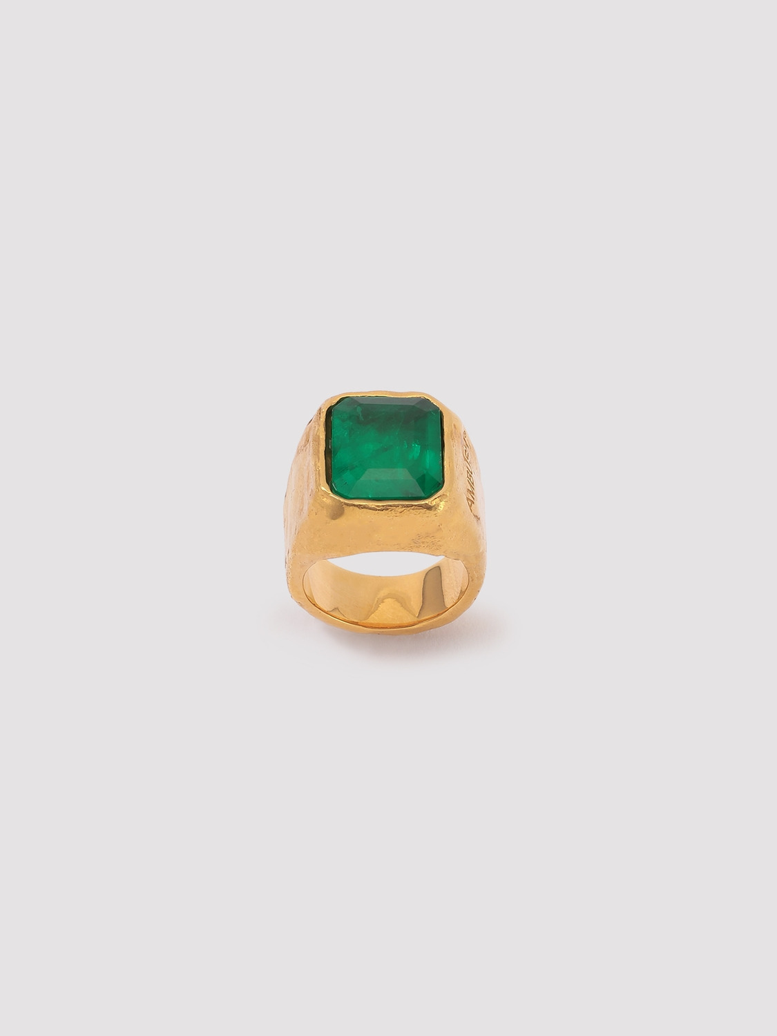 SQUARE CUT STONE RING 詳細画像 Green 2