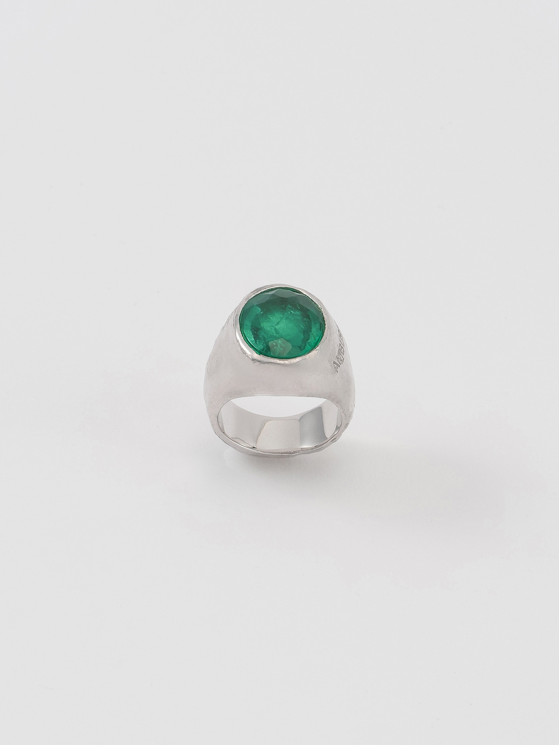 OVAL CUT STONE RING 詳細画像 Green 2