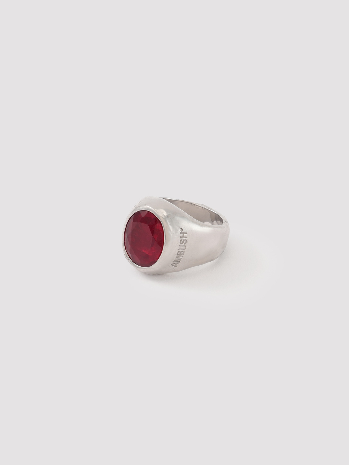 OVAL CUT STONE RING 詳細画像 Red 1