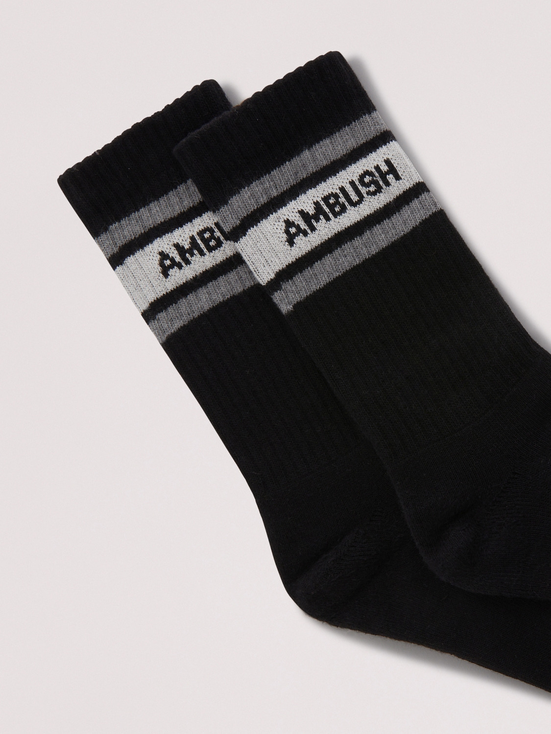 SPORT LOGO SOCKS 詳細画像 Black&times;Grey 2