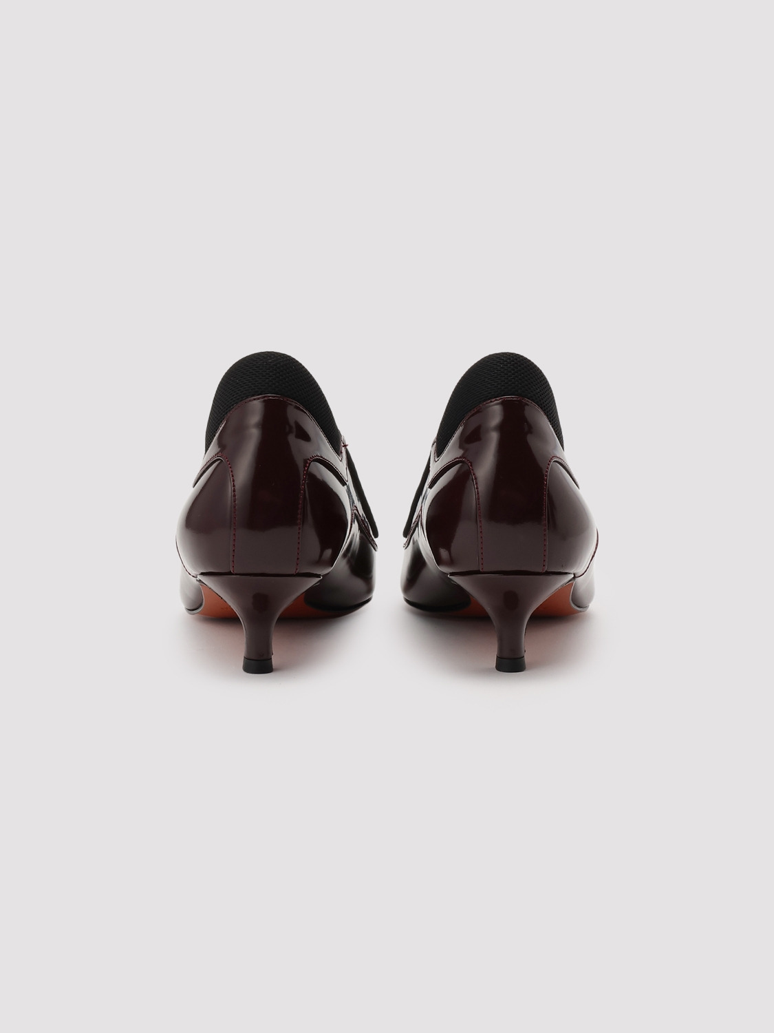 KITTEN HEEL MULES 詳細画像 Burgundy 4