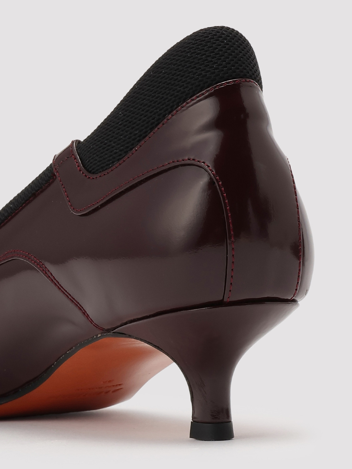 KITTEN HEEL MULES 詳細画像 Burgundy 5