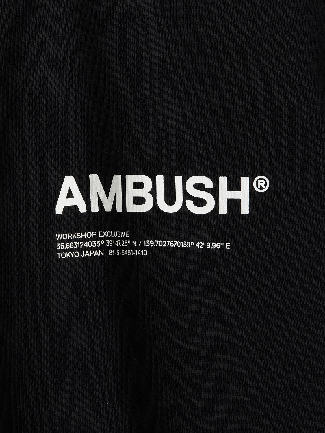 JERSEY WORKSHOP T-SHIRT 詳細画像 Black 3