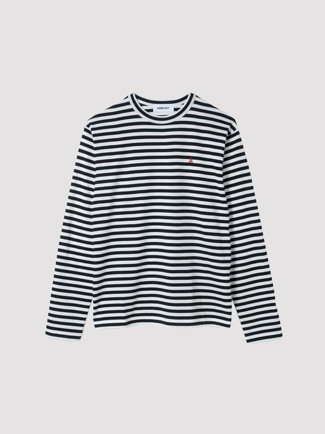 BORDER L/S T-SHIRT 詳細画像 White&times;Black 1