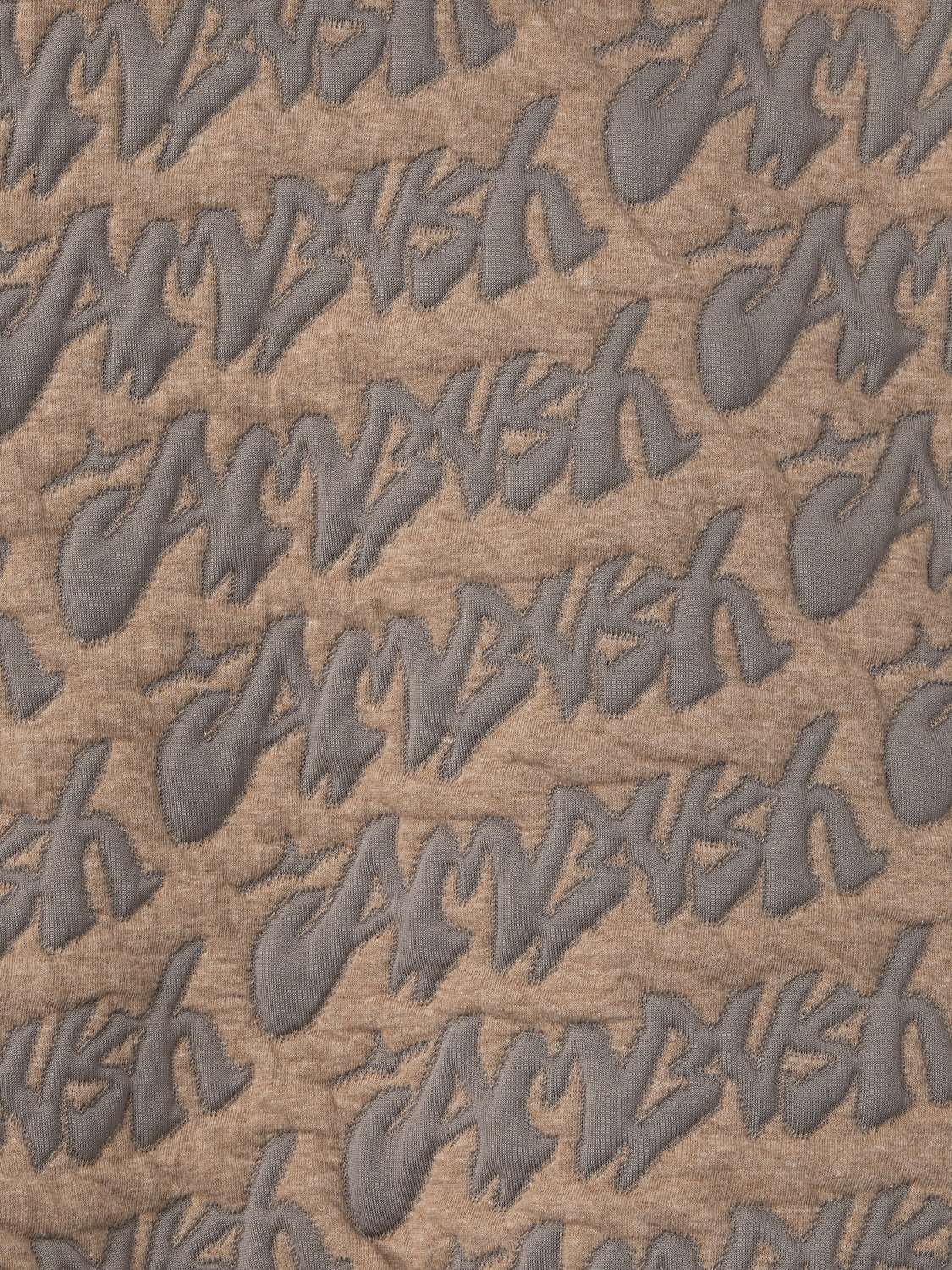 STICKERS LOGO JACQUARD ZIP HOODIE 詳細画像 Taupe 4