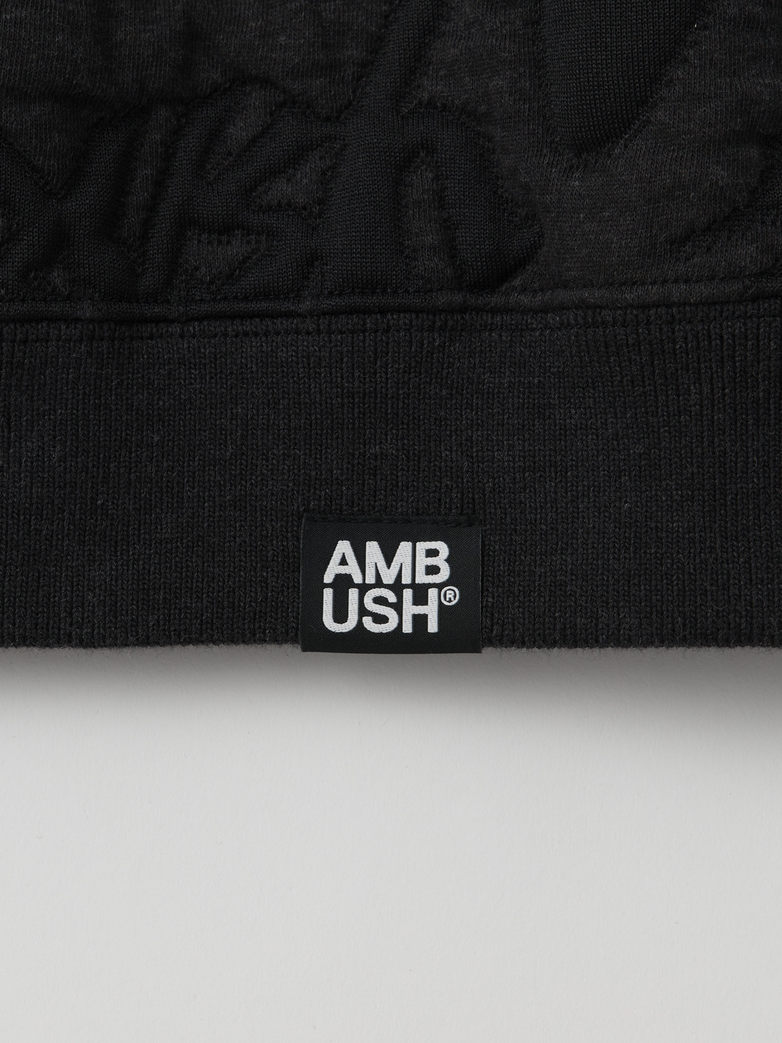 STICKERS LOGO JACQUARD CREW NECK 詳細画像 Black 3