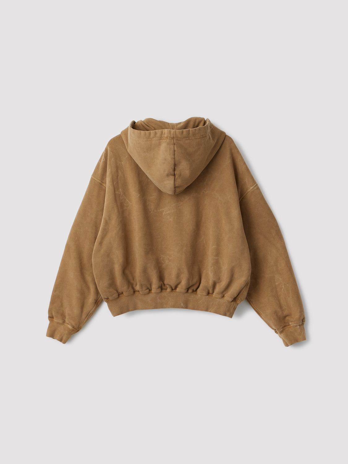 WASHED CROPPED ZIP HOODIE 詳細画像 Beige 2
