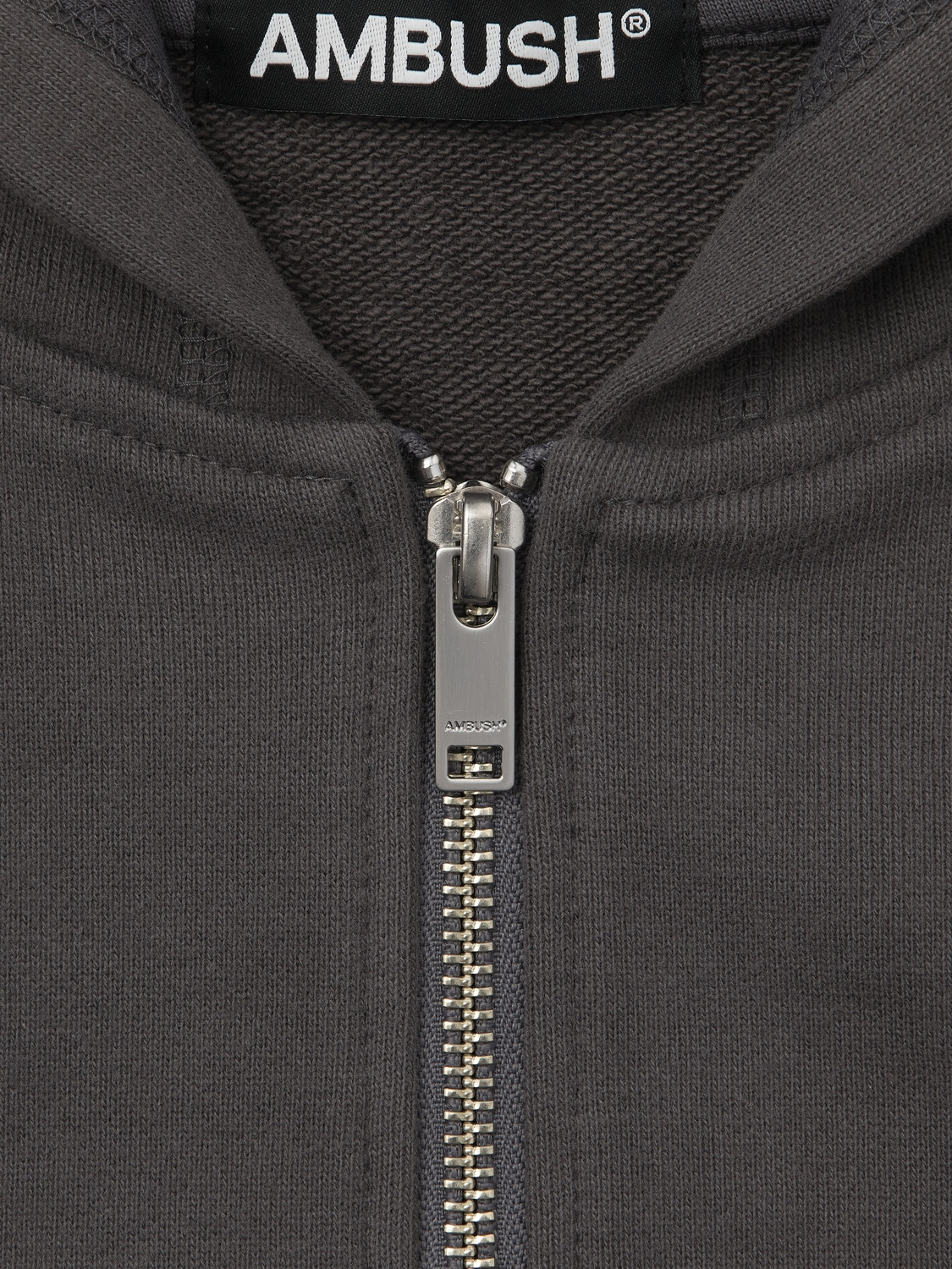 FITTED ZIP-UP HOODIE 詳細画像 C.grey 4